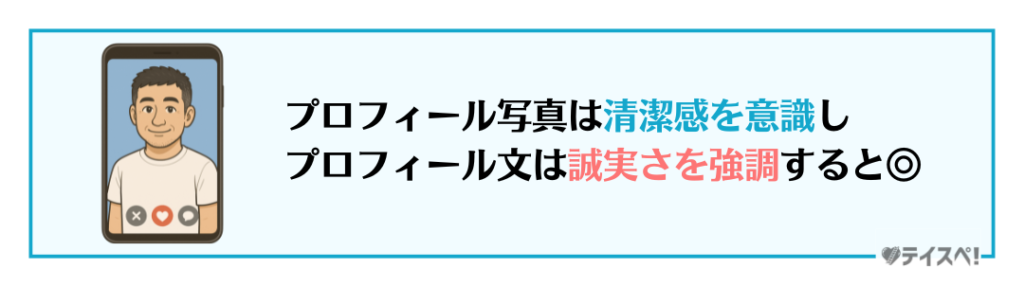 第一印象で差をつけるための魅力的なプロフィールを作るの図解
