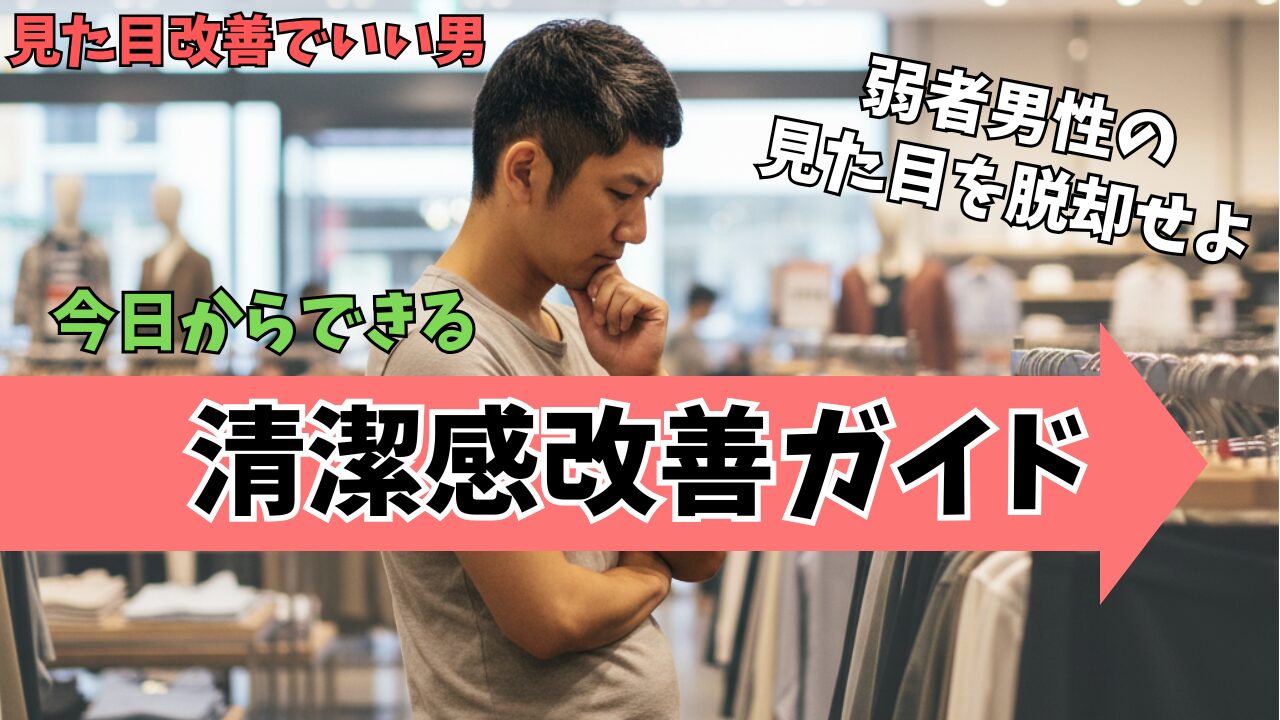 弱者男性の見た目とは？今から簡単にできる婚活での容姿改善行動を解説のアイキャッチ-01