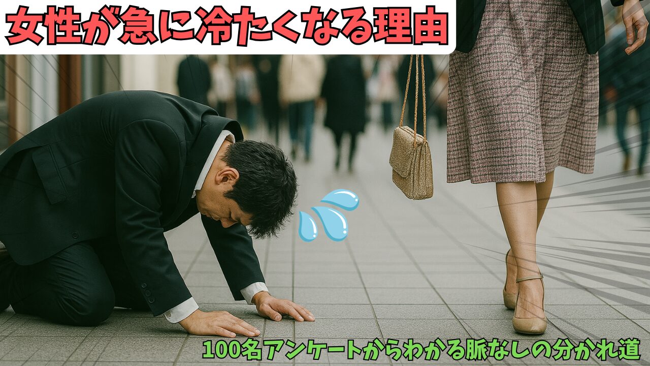 マチアプで出会った女性が【いい感じだったのに急に冷たくなる理由】を独自アンケートで徹底解明!のアイキャッチ