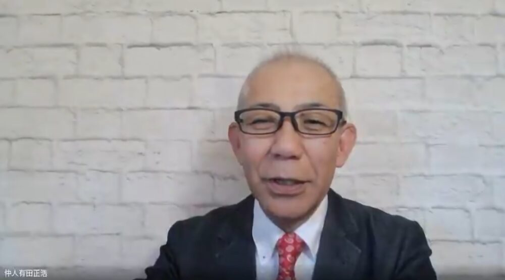 ハピマリ新潟の代表：有田正浩さんにインタビューしている様子