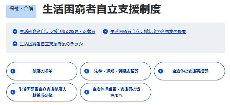 生活困窮者自立支援窓口｜就労相談、家計相談、住まいの確保などを相談できる窓口