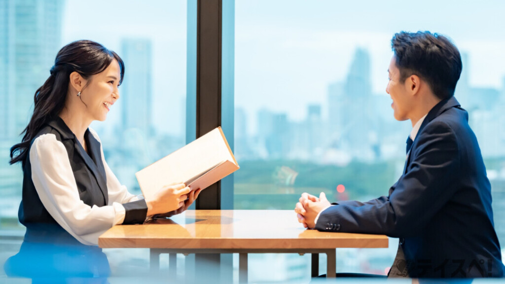 佐倉市の結婚相談でお見合いしている男女