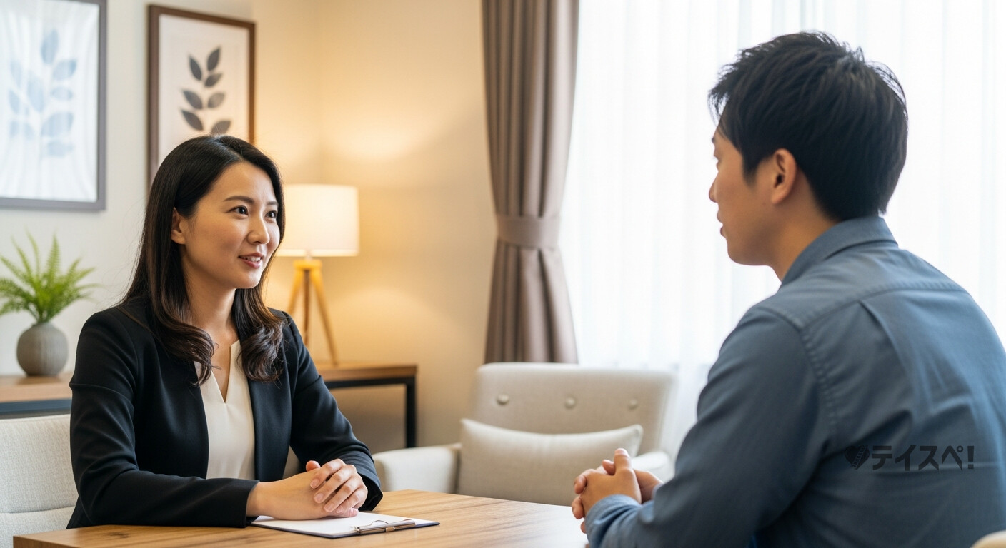 カウンセラーと会員のイメージ