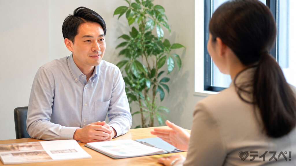結婚相談所の無料相談シーン