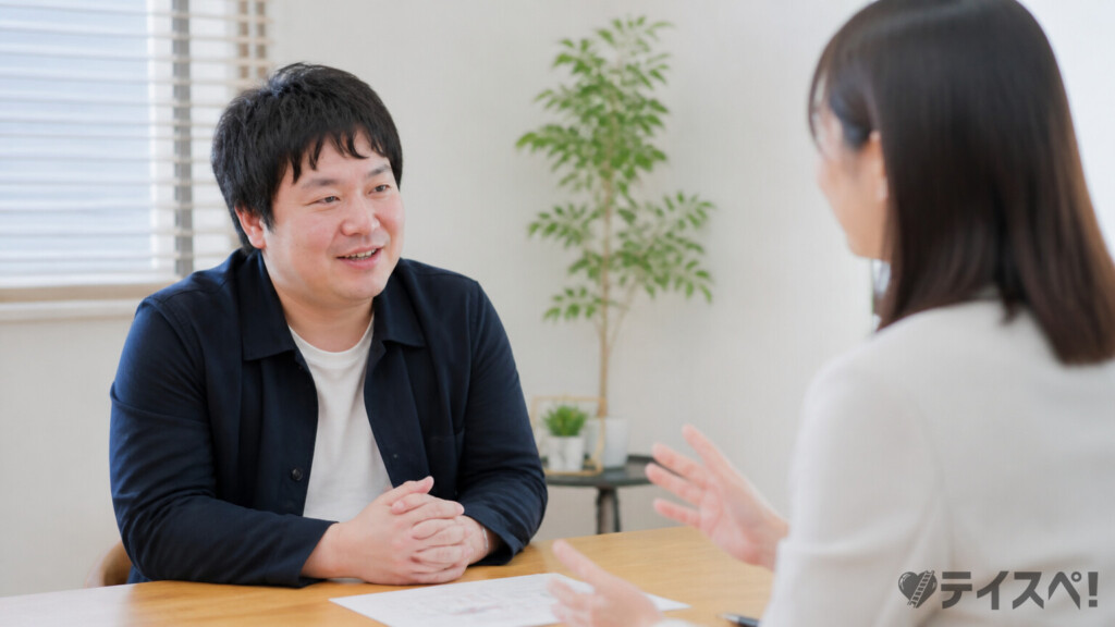 地方での対面相談シーン