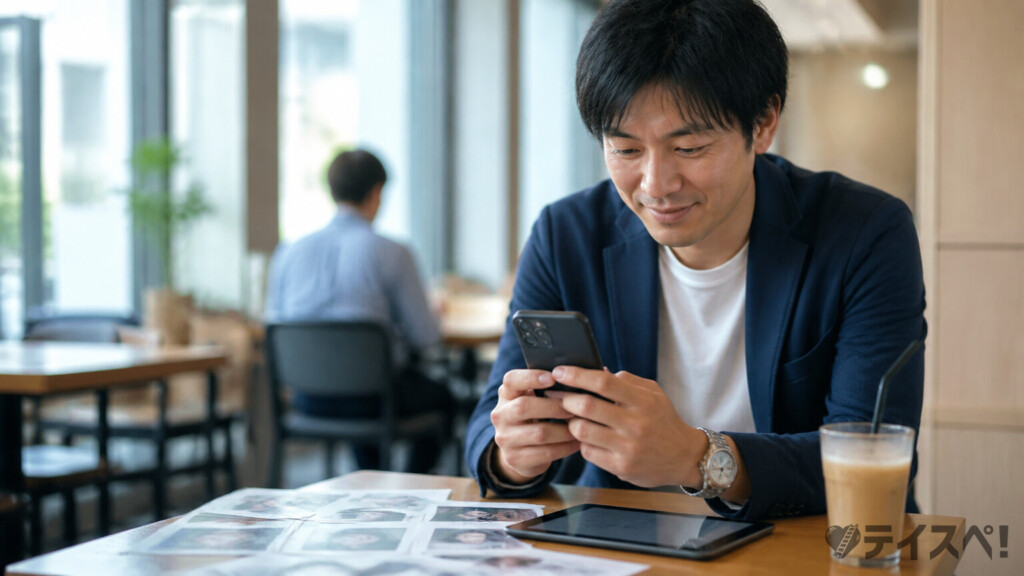 マッチングサービスを複数チャネルで活用する30代男性