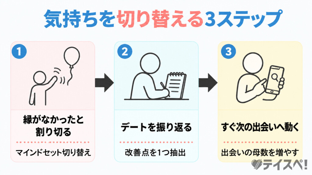 気持ちを切り替えて次に進む3つのステップ