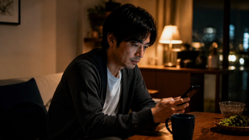 一人で部屋に閉じこもる男性の孤独感