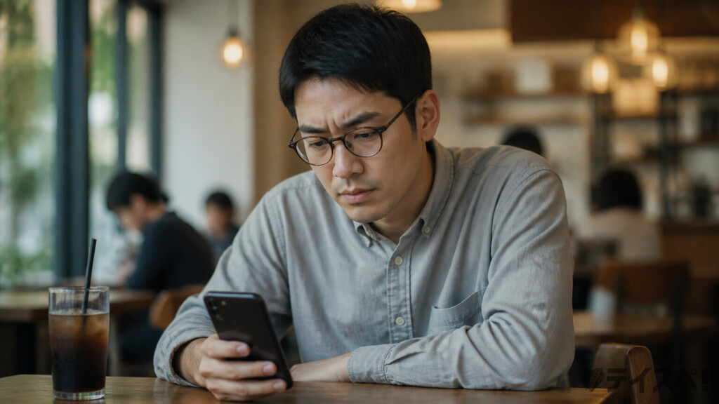 正解を探して考え込む男性